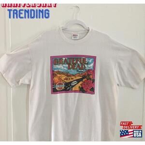 90S Grateful Dead Route 66 1994 Summer Tour Tshirt Shane Grogg Artist Classic
